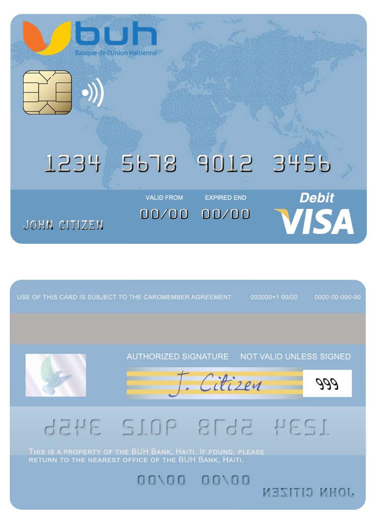 Haiti BUH Bank visa debit card